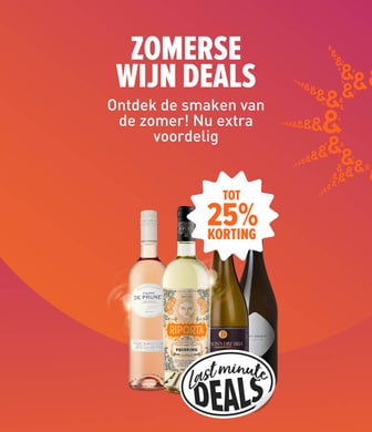 Wijn deals. De beste wijnaanbiedingen tot 25% korting